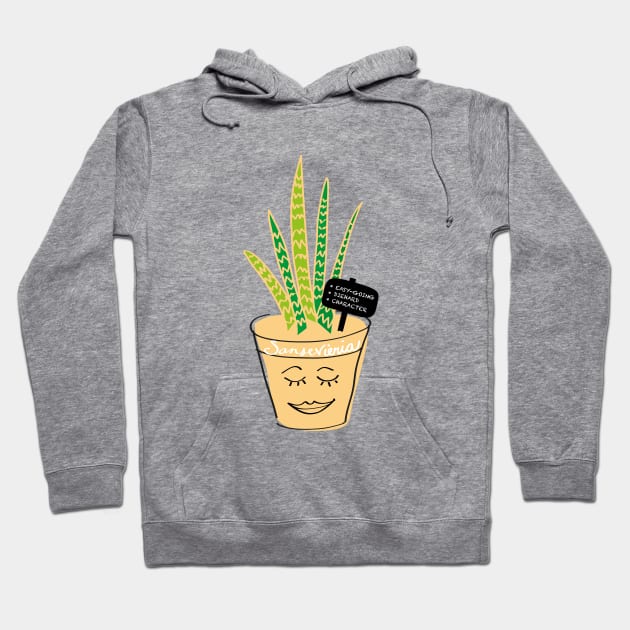 Plant Friends: Snake Plant Hoodie by Pinkdeer